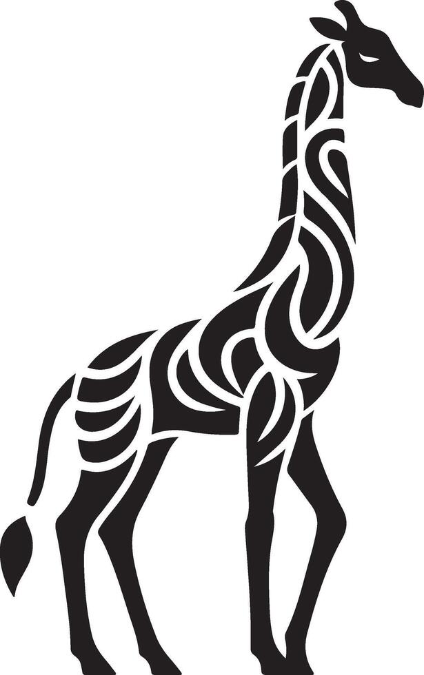 giraffe art Illustration vector