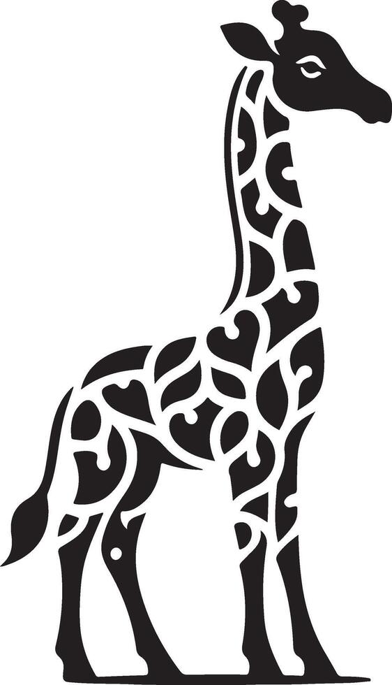 giraffe art Illustration vector