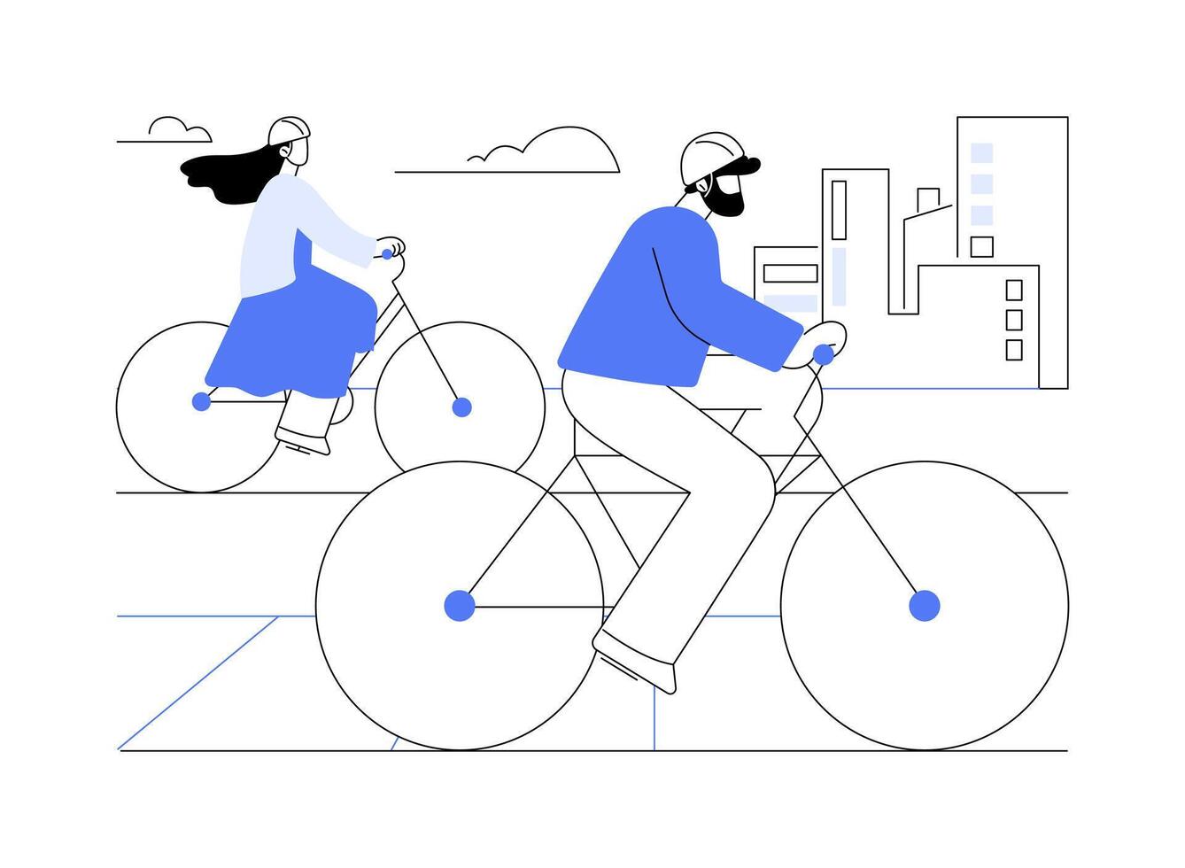 Enjoy the ride isolated cartoon illustrations. vector