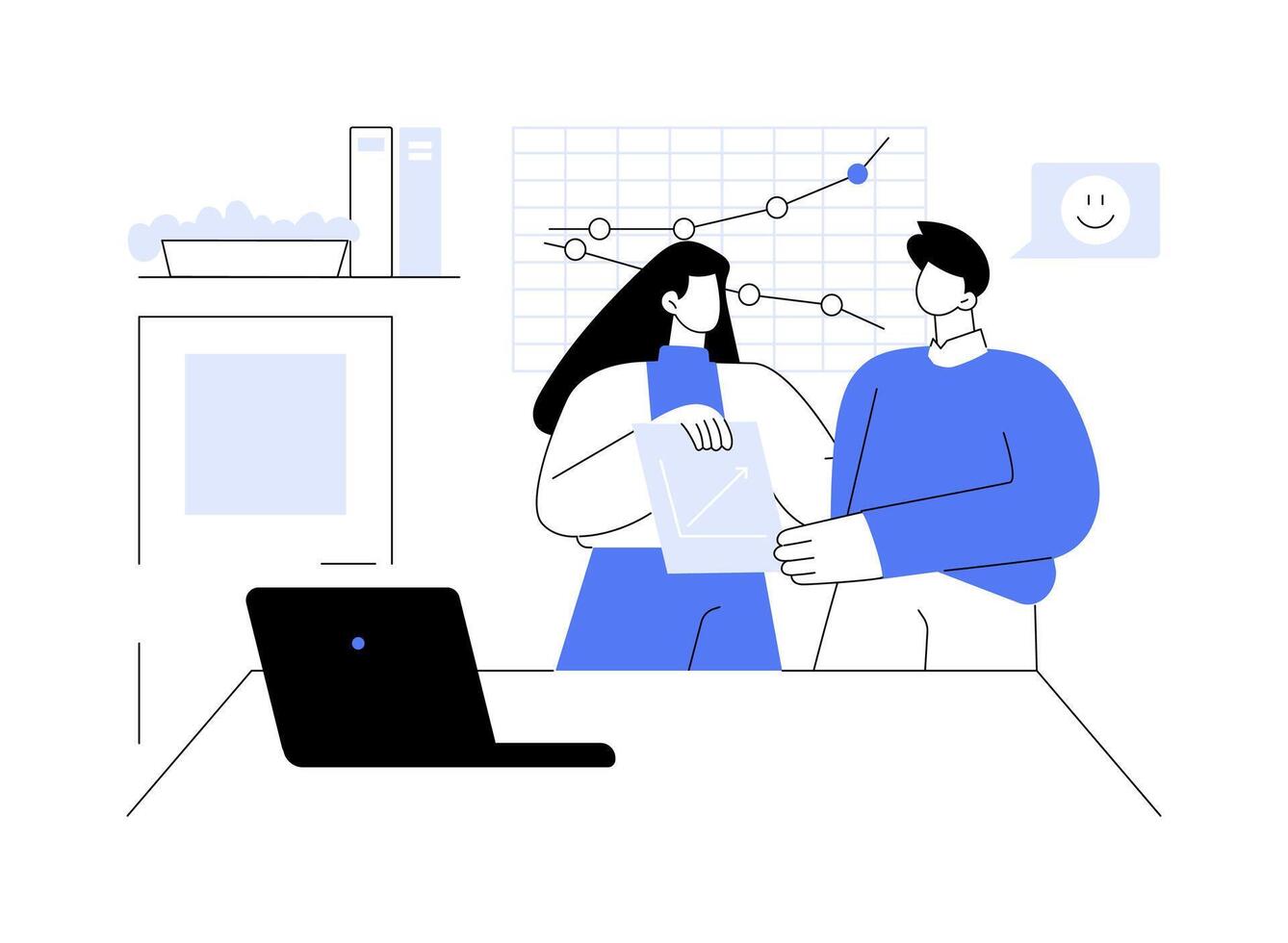 Getting promotion abstract concept illustration. vector