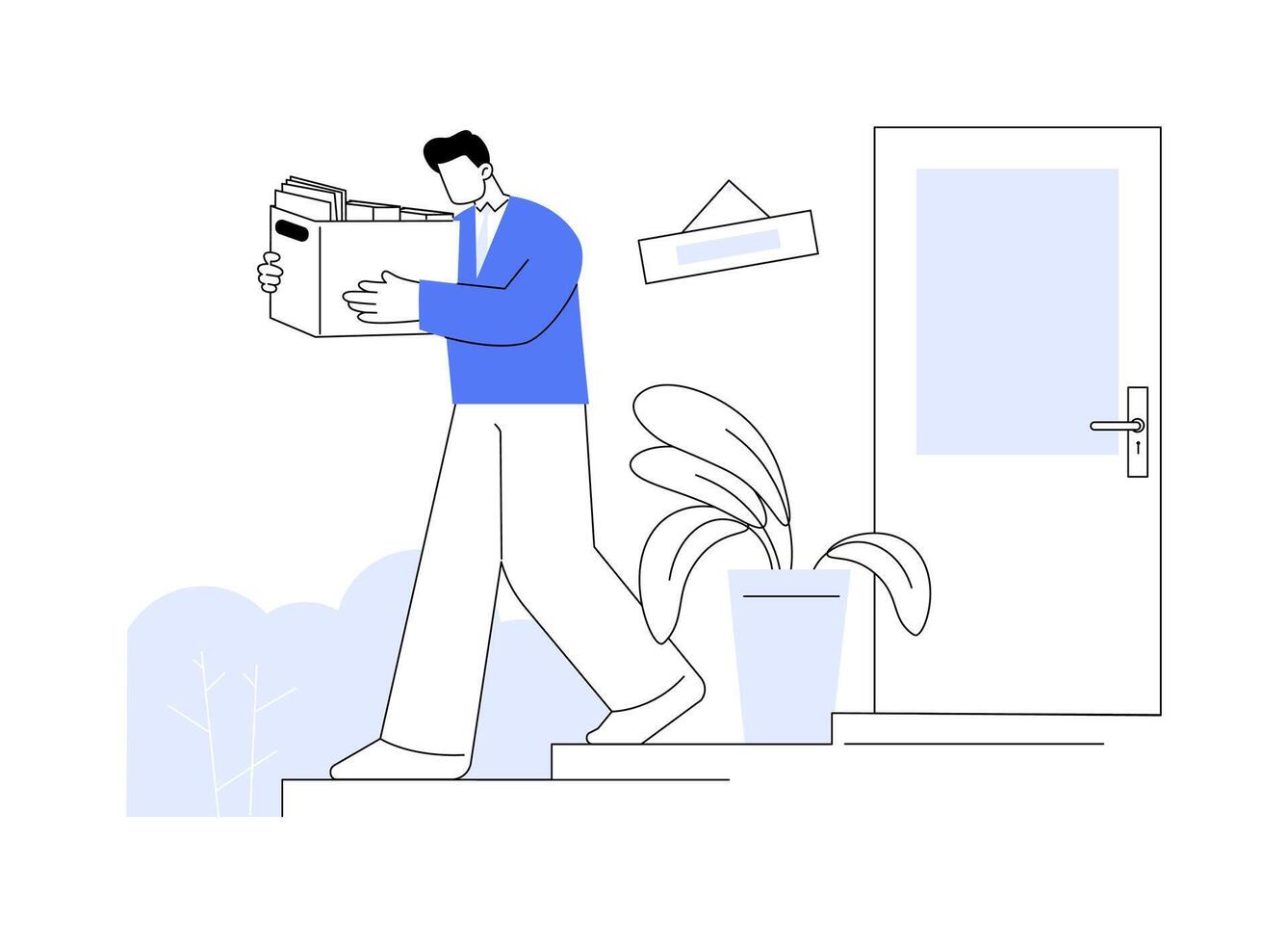 Employee dismissal abstract concept illustration. vector