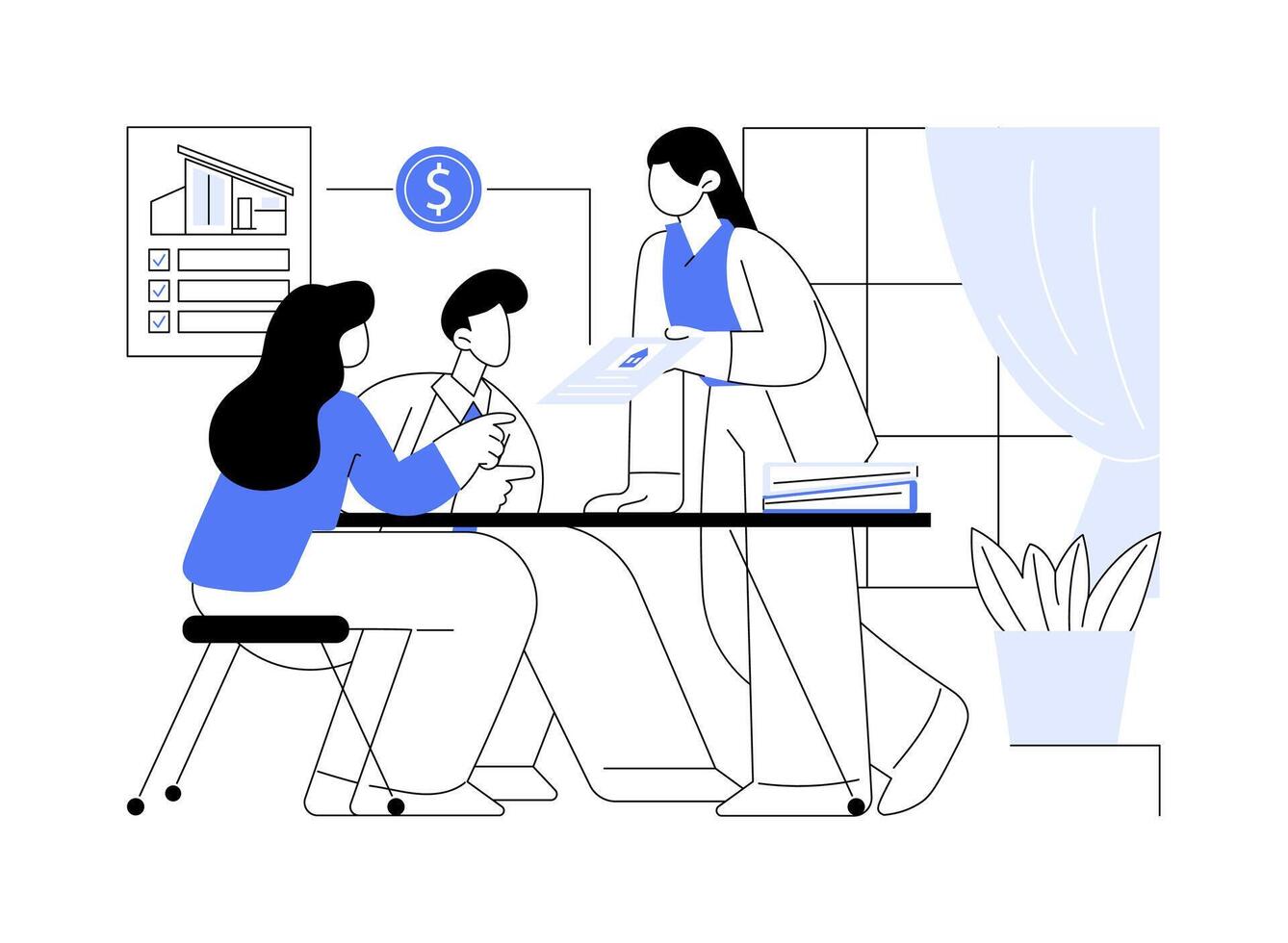 Broker service abstract concept illustration. 47231187 Vector Art at ...