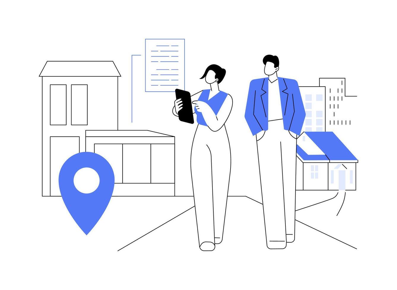 Property management abstract concept illustration. vector