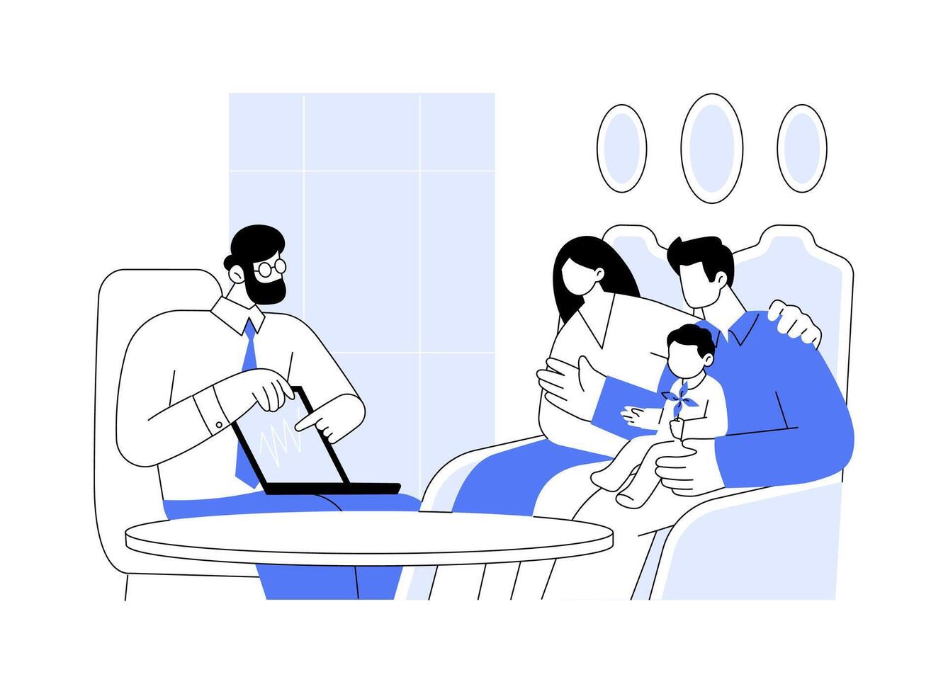 Trust fund abstract concept illustration. vector