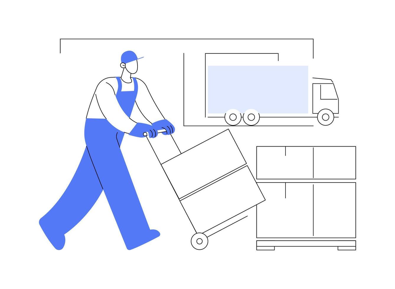 Ship orders to customers abstract concept illustration. 47231388 Vector