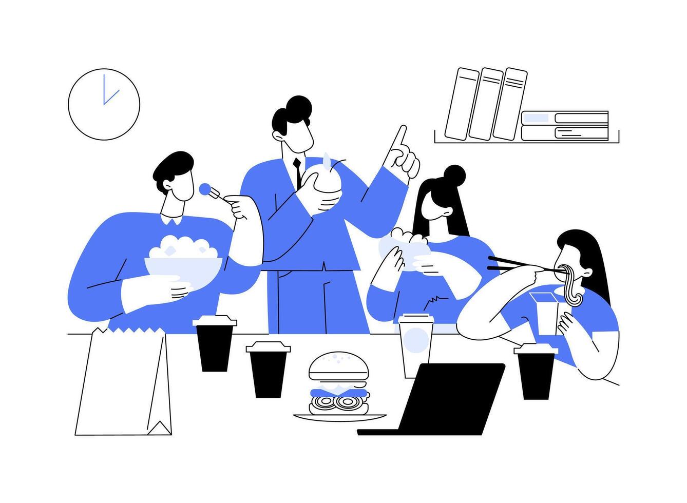 Meal allowance abstract concept illustration. vector
