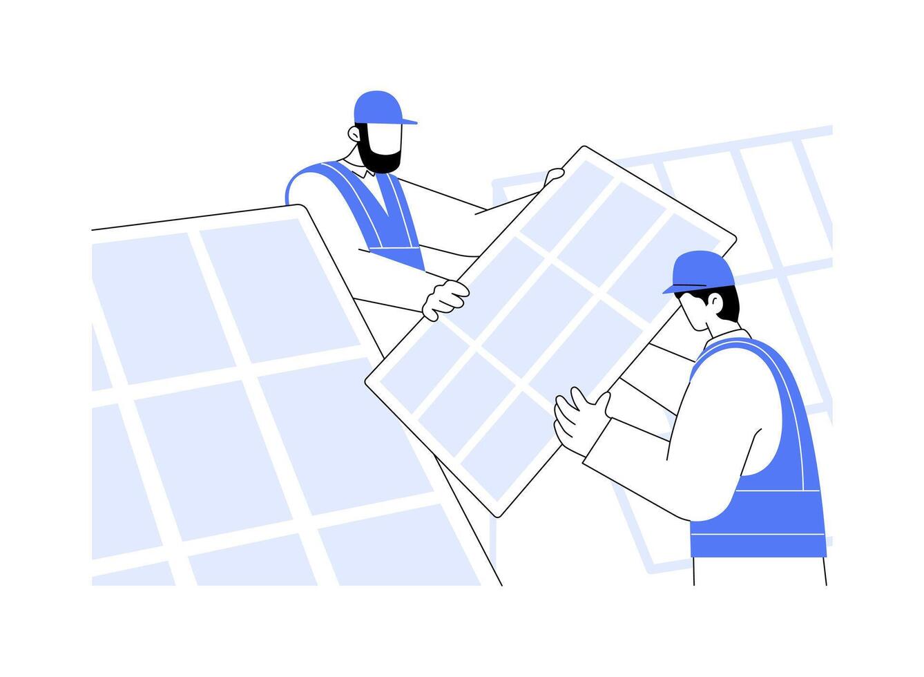 Photovoltaics abstract concept illustration. vector