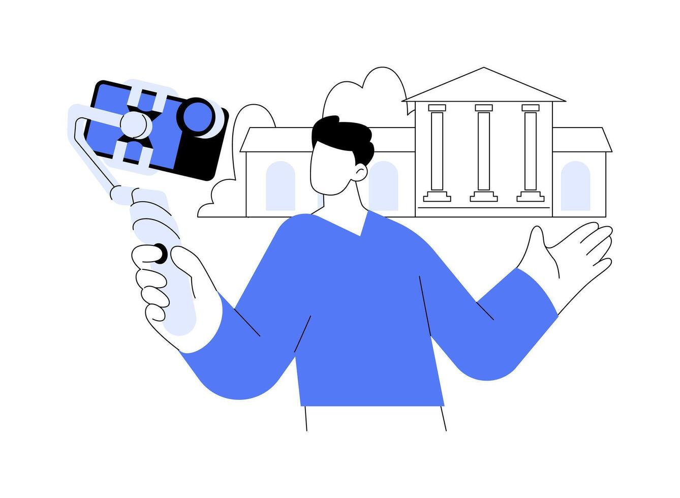 Gimbal abstract concept illustration. vector
