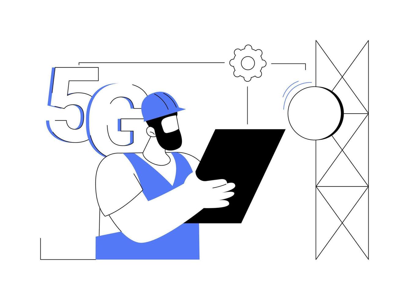 Field service abstract concept illustration. vector