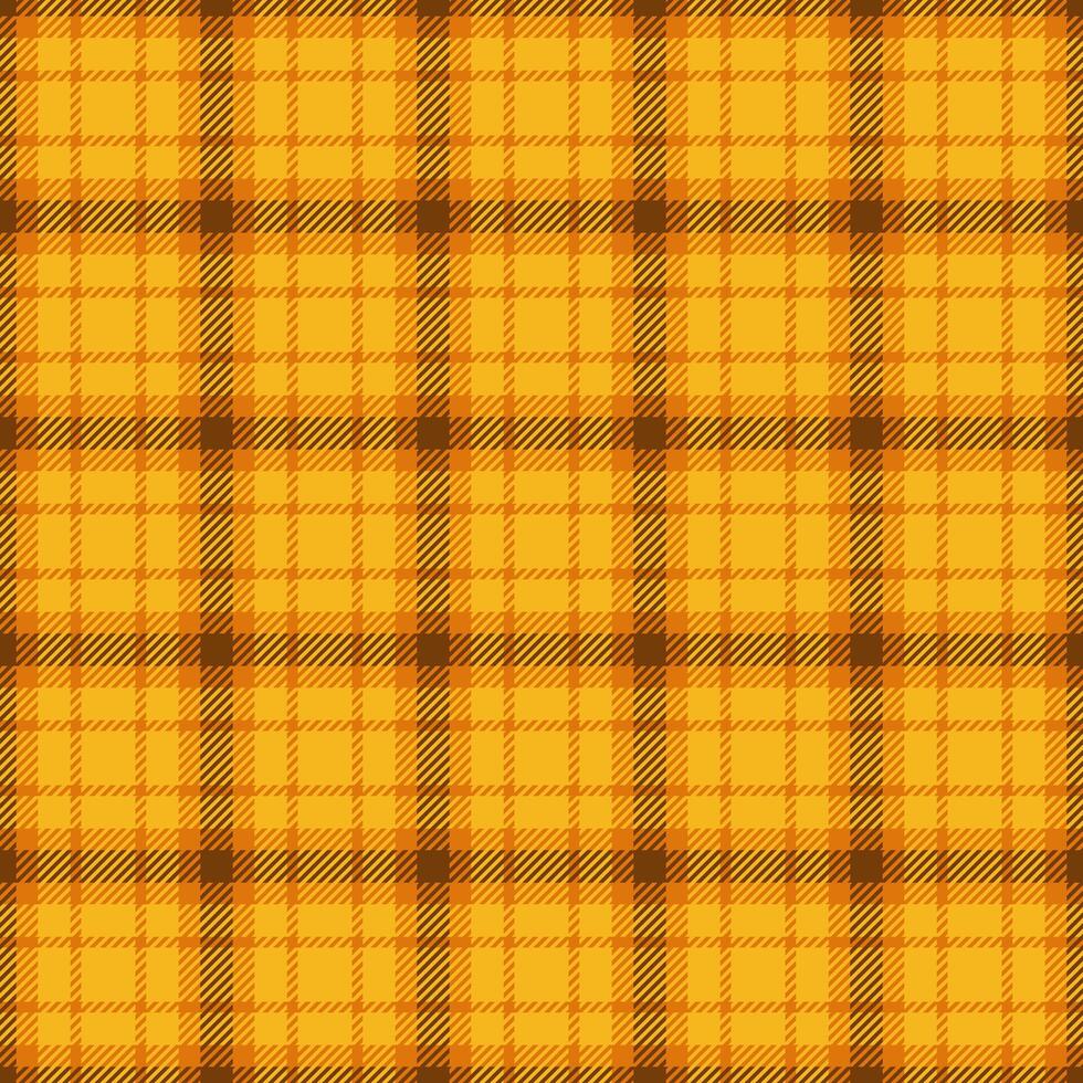 Romance fabric plaid texture, ribbon check background . Sensual pattern seamless tartan textile in orange and amber colors. vector