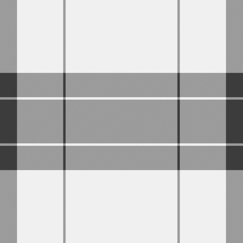 Bedding plaid texture background, improvement fabric seamless pattern. Mesh check tartan textile in white and grey colors. vector
