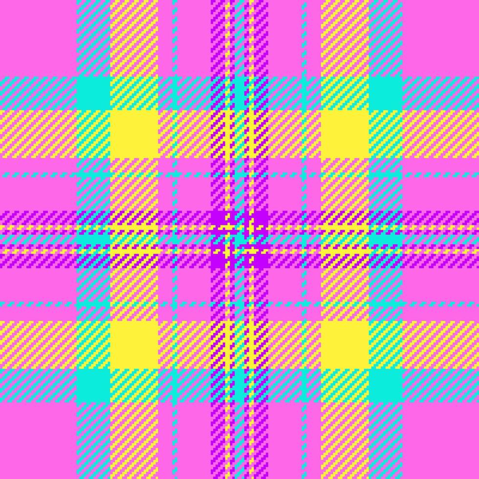 Textile design of textured plaid. Checkered fabric pattern swatch for shirt, dress, suit, wrapping paper print, invitation and gift card. vector
