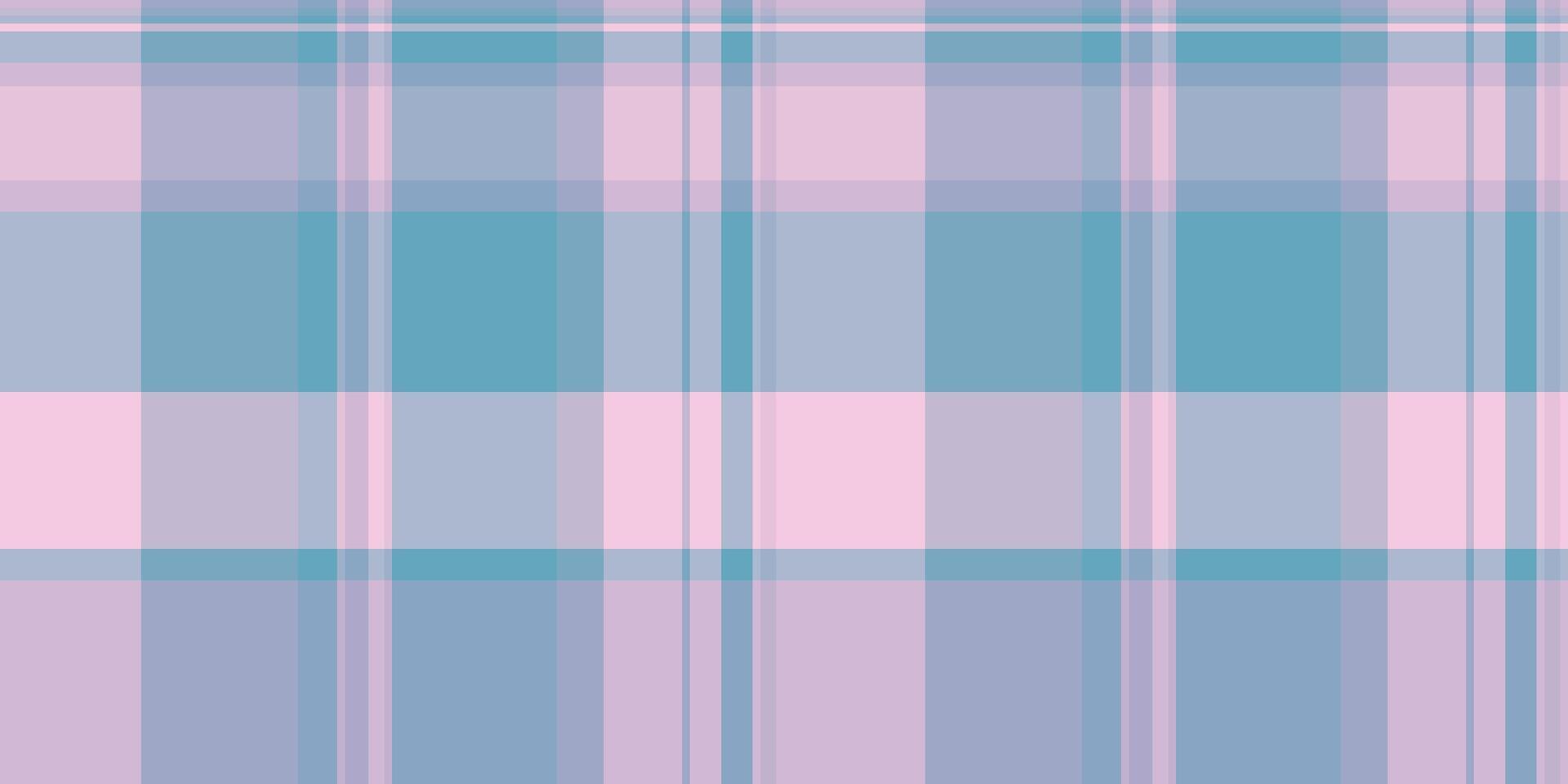 Flowing tartan textile background, deluxe check pattern texture. Cozy fabric seamless plaid in light and cyan colors. vector