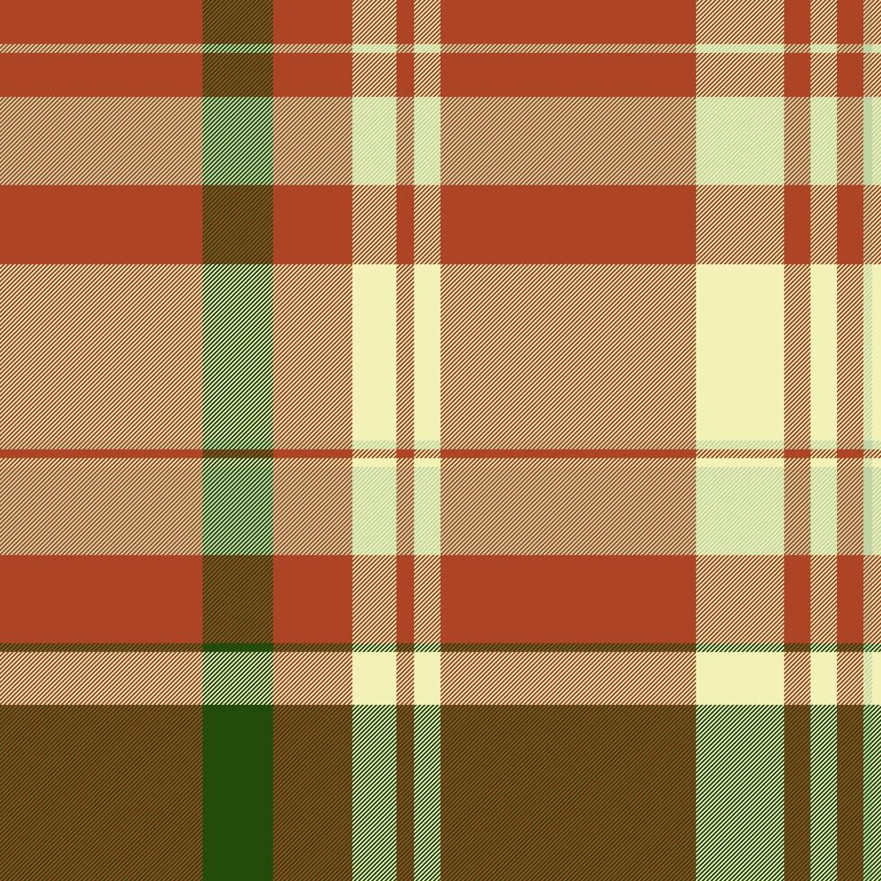 Workshop fabric textile pattern, quilt seamless check . Carnival plaid tartan background texture in light and red colors. vector
