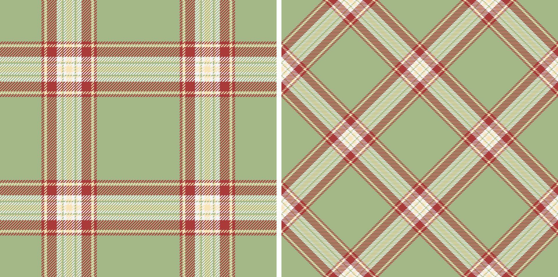 Pattern textile plaid of tartan seamless with a texture background check fabric. Set in christmas colors. Greeting card designs. vector