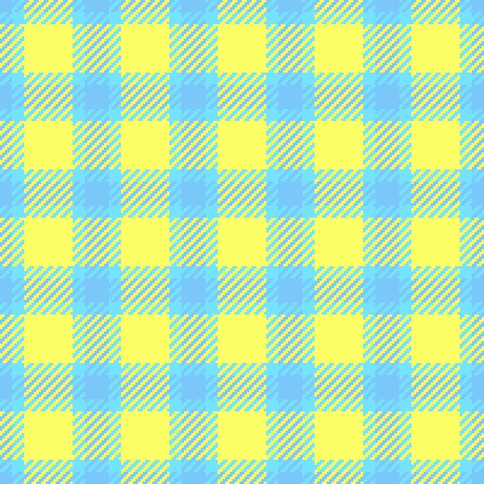 Jacket pattern seamless, uniform tartan background plaid. Nobility textile texture fabric check in cyan and laser lemon colors. vector