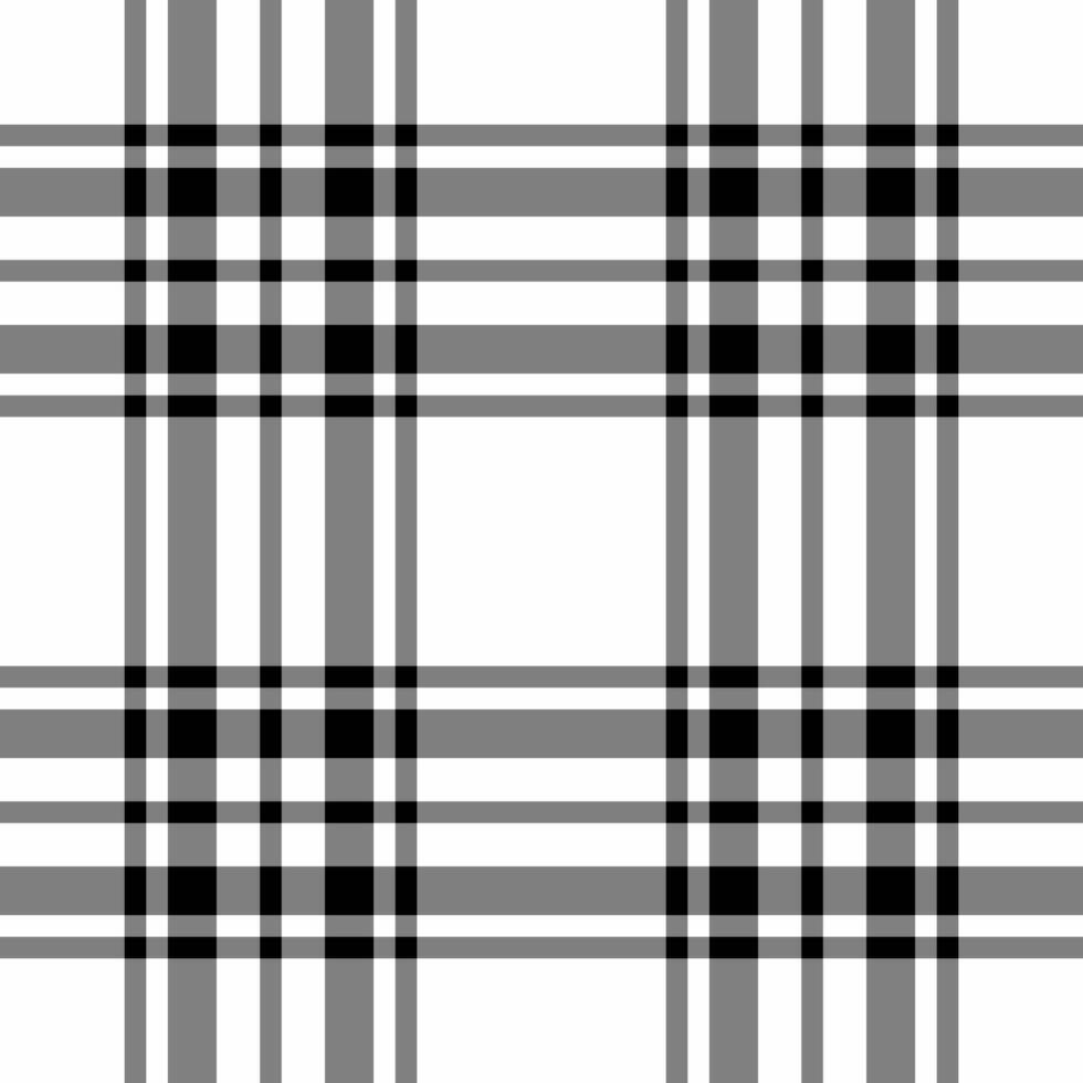 Wallpaper check tartan, mat seamless background fabric. Nostalgia texture plaid textile pattern in gray and white colors. vector
