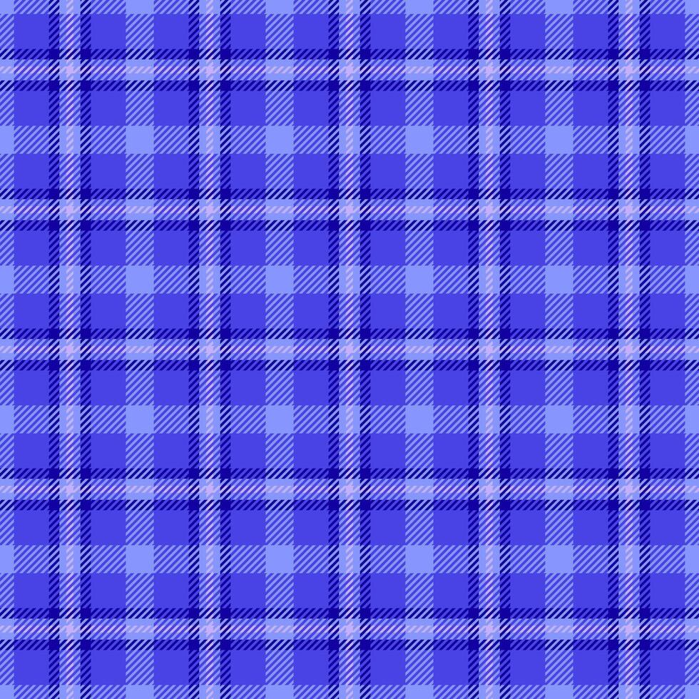 Cotton pattern textile texture, full plaid background. Elegance check fabric tartan seamless in indigo and blue colors. vector