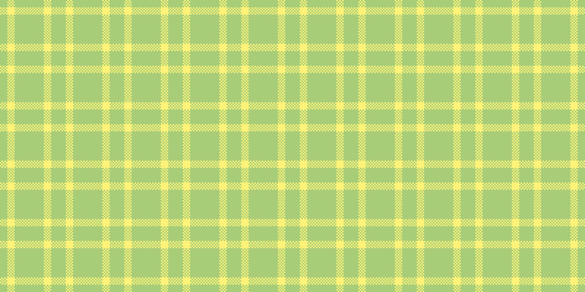 Cut out check background texture, summer plaid tartan textile. Customize fabric pattern seamless in green and yellow colors. vector