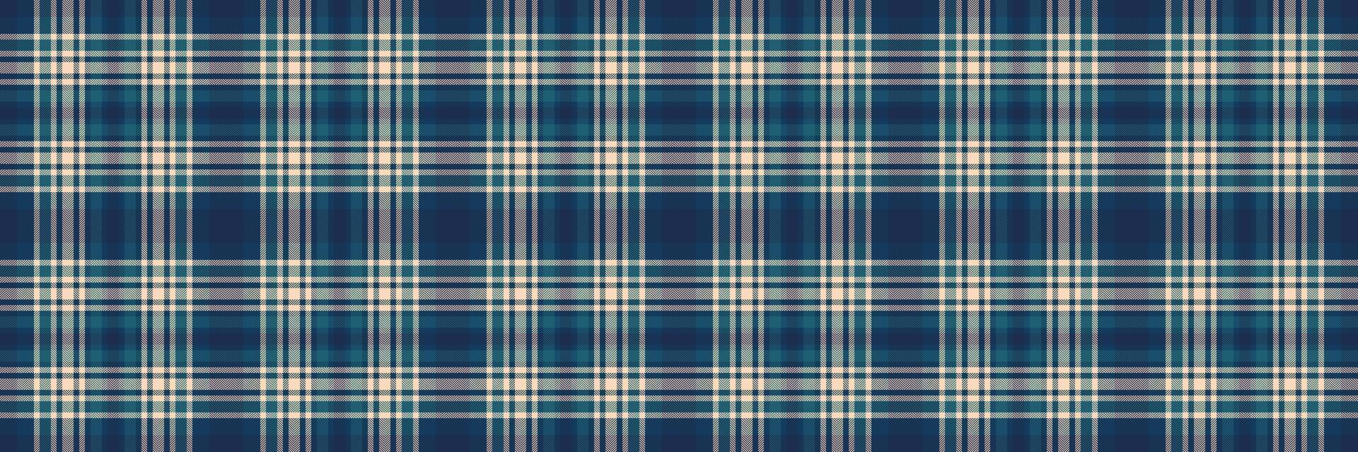 Cozy check tartan textile, baby seamless background pattern. Eps fabric texture plaid in cyan and peach puff colors. vector