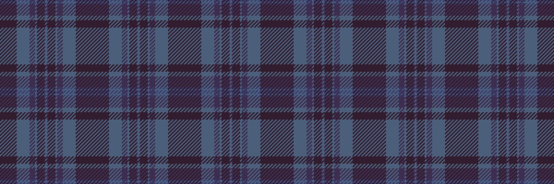 American fabric check background, pillow texture seamless. Us pattern tartan textile plaid in blue and dark colors. vector