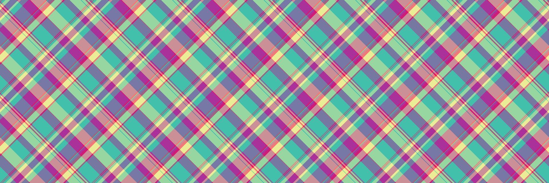 Package fabric pattern background, mature plaid check seamless. Mexican tartan texture textile in pastel and pink colors. vector