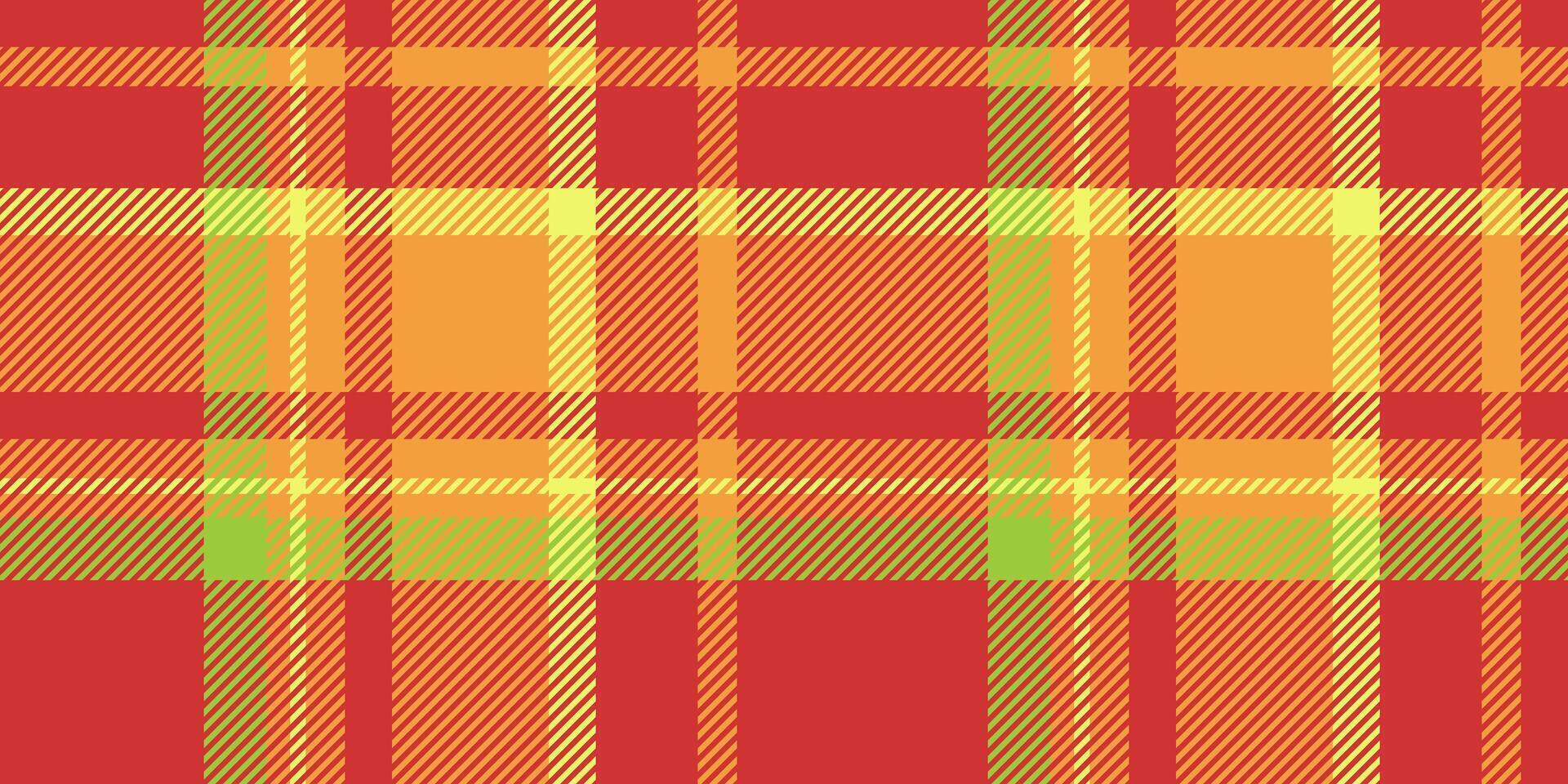 Sparse tartan plaid background, postcard pattern fabric. Simplicity textile texture seamless check in red and orange colors. vector