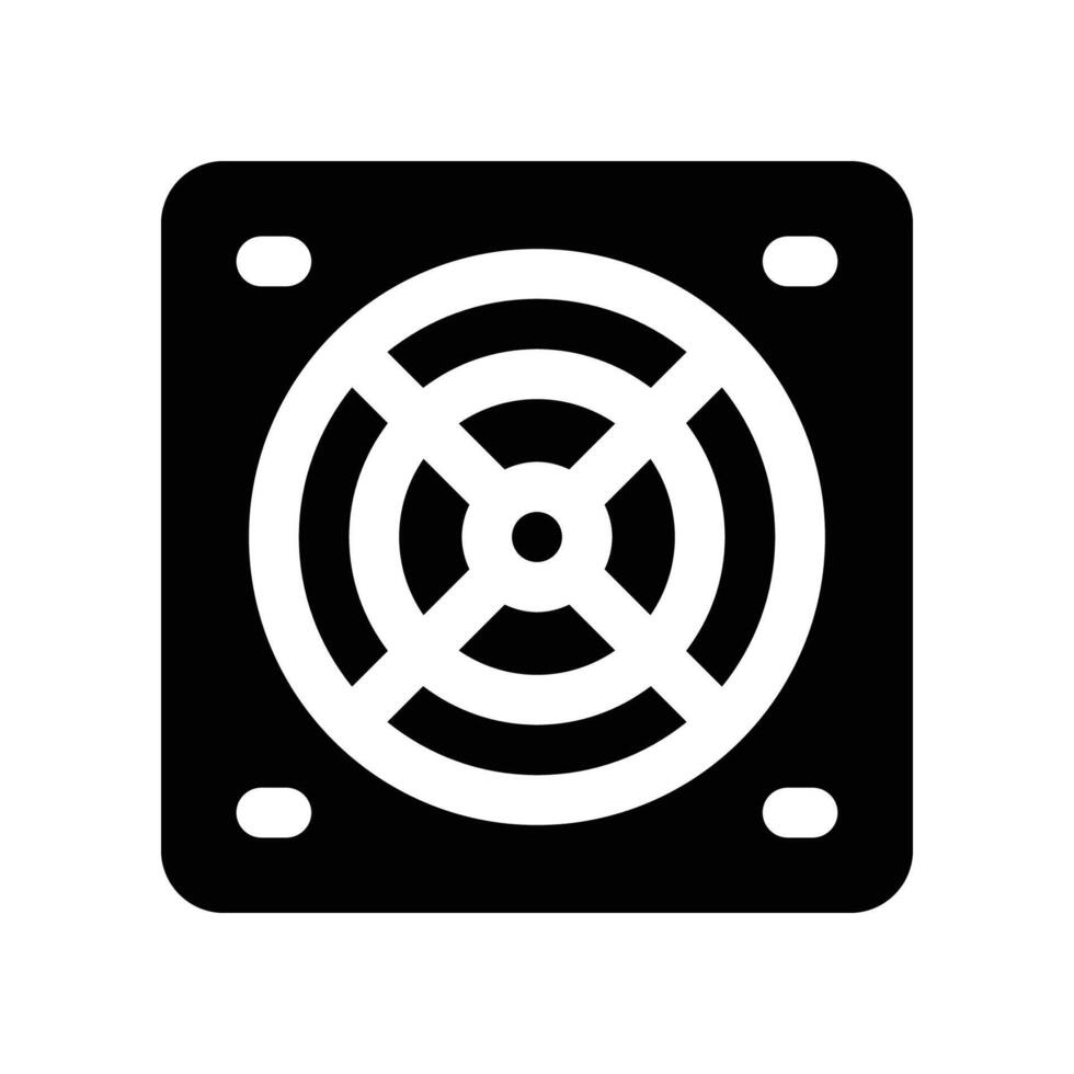 fan icon. glyph icon for your website, mobile, presentation, and logo design. vector