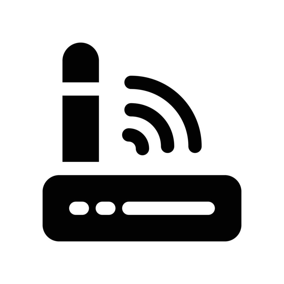 router icon. glyph icon for your website, mobile, presentation, and logo design. vector