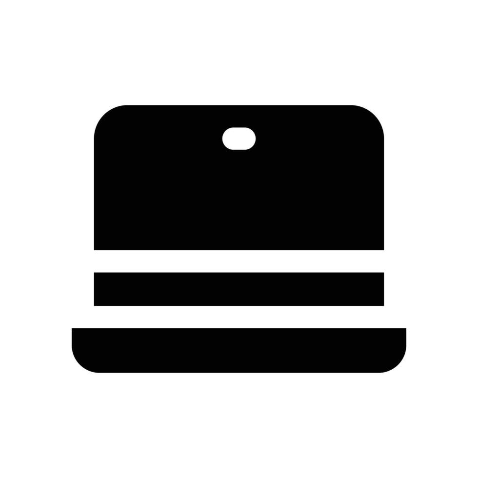 laptop icon. glyph icon for your website, mobile, presentation, and logo design. vector