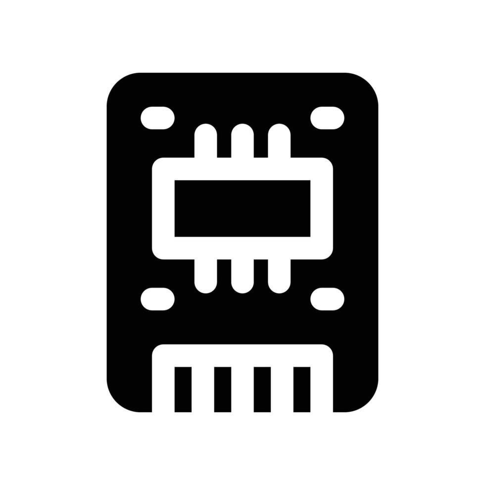 ssd icon. glyph icon for your website, mobile, presentation, and logo design. vector