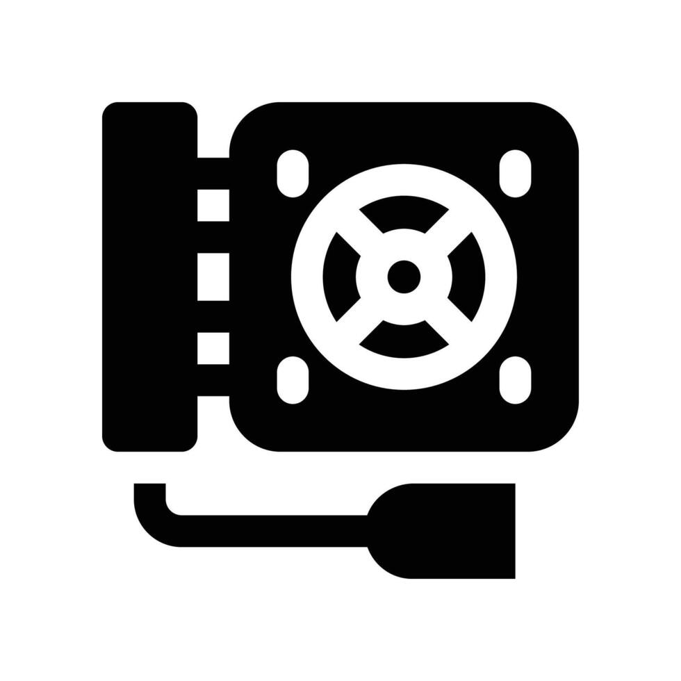 cooler icon. glyph icon for your website, mobile, presentation, and logo design. vector