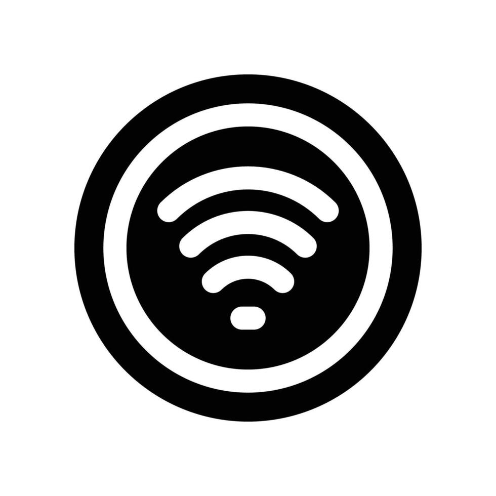 wifi icon. glyph icon for your website, mobile, presentation, and logo design. vector