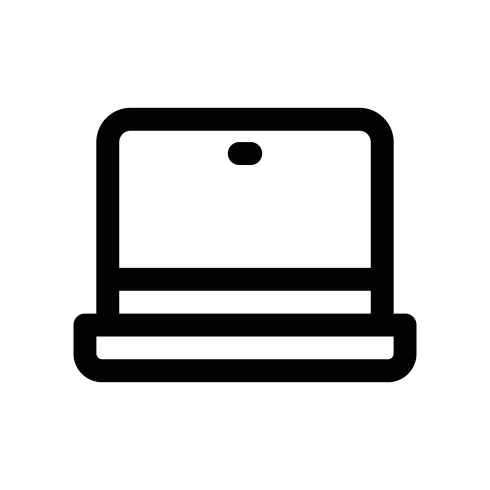 laptop icon. line icon for your website, mobile, presentation, and logo design. vector