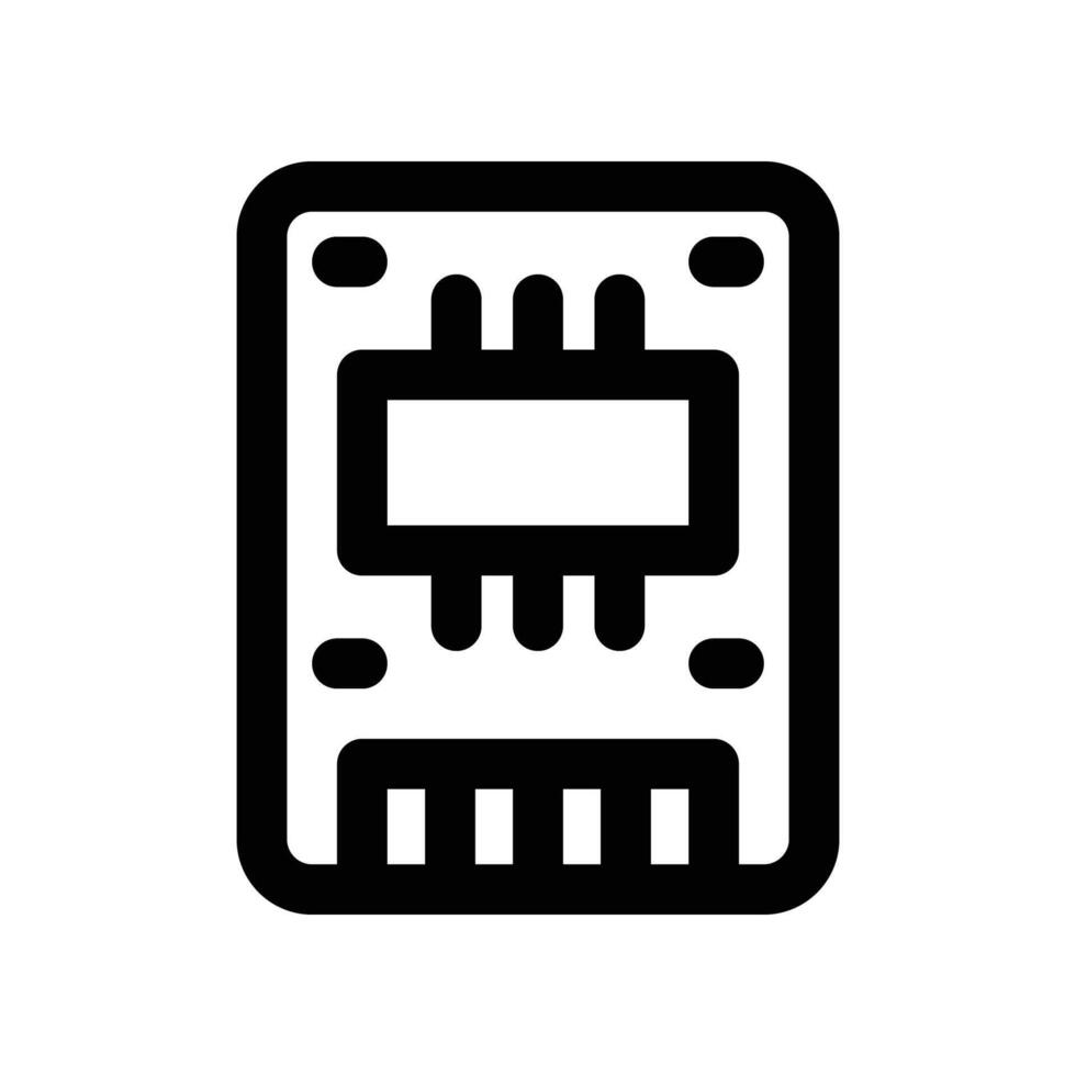 ssd icon. line icon for your website, mobile, presentation, and logo design. vector
