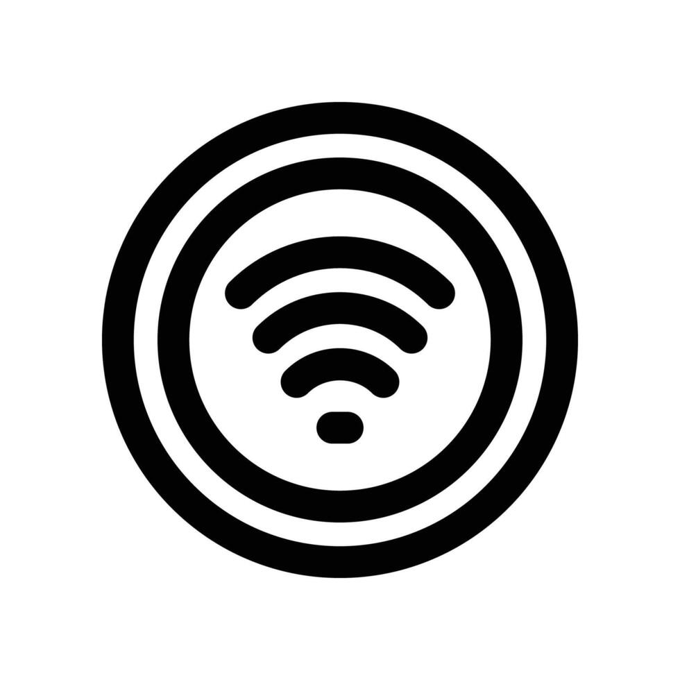 wifi icon. line icon for your website, mobile, presentation, and logo design. vector