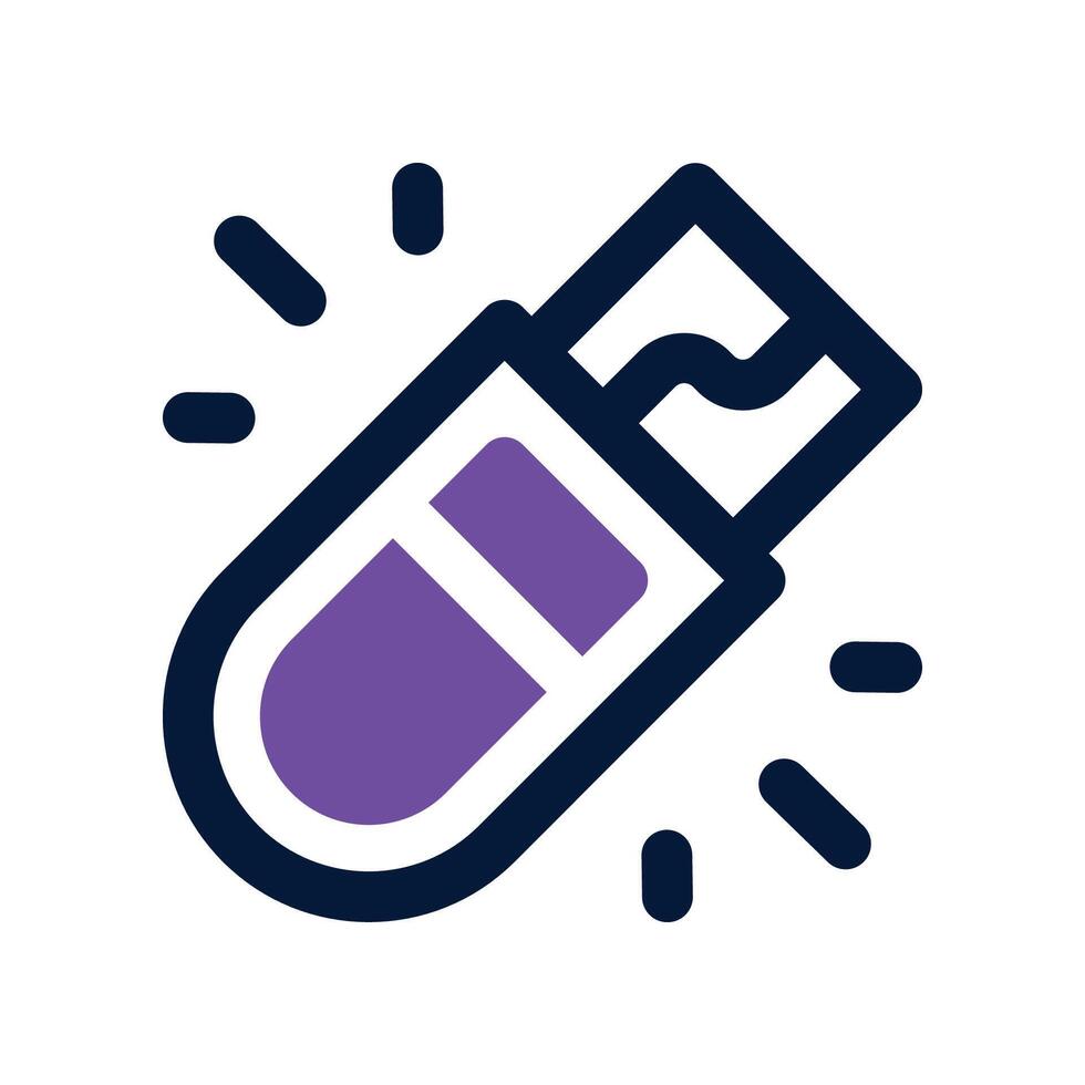 usb drive icon. dual tone icon for your website, mobile, presentation, and logo design. vector