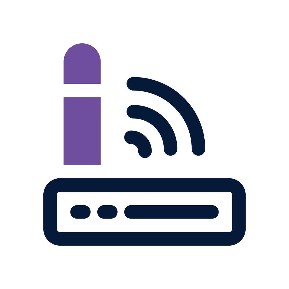 router icon. dual tone icon for your website, mobile, presentation, and logo design. vector