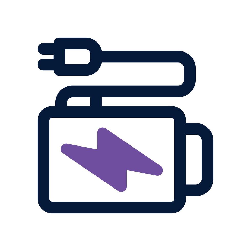 charger icon. dual tone icon for your website, mobile, presentation, and logo design. vector