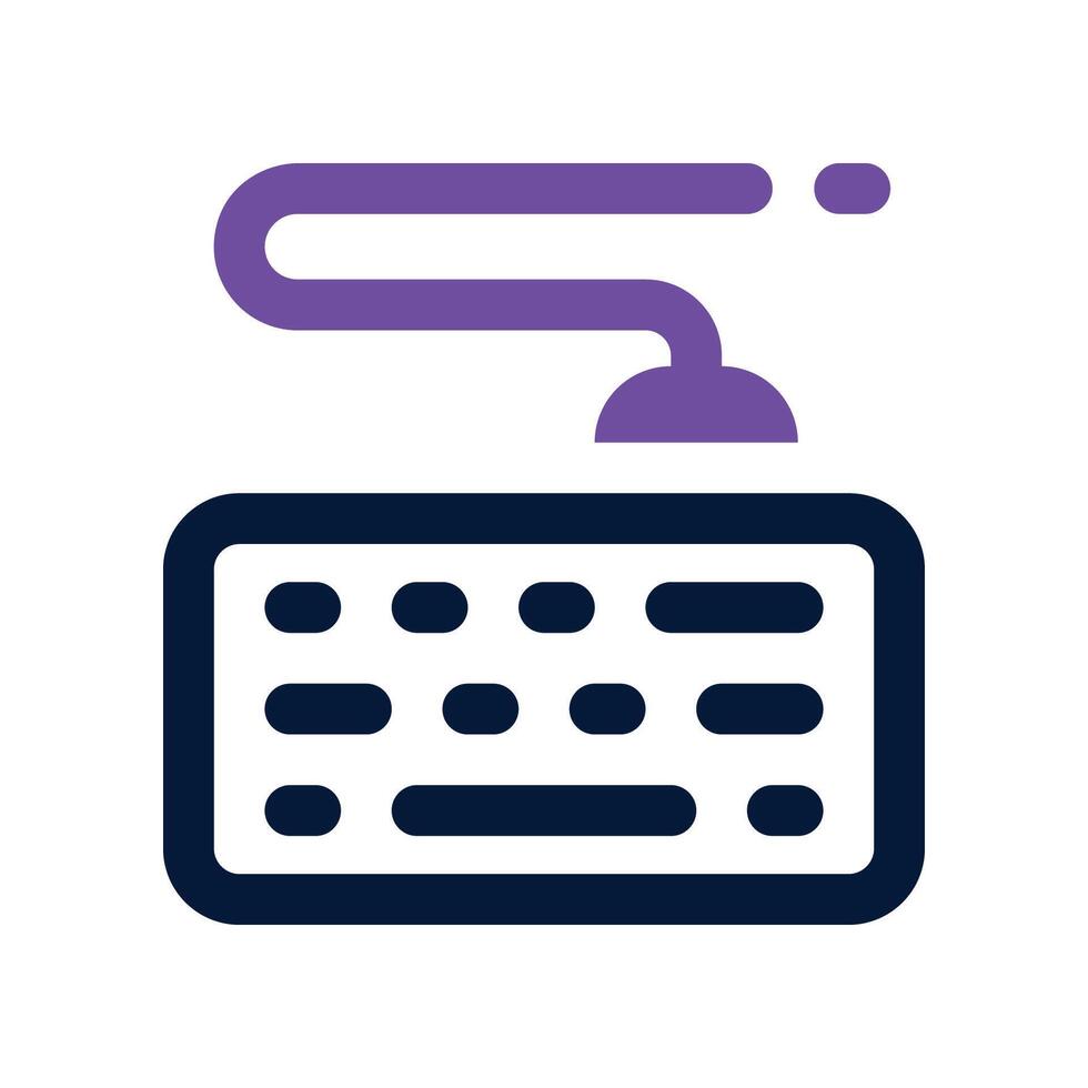 keyboard icon. dual tone icon for your website, mobile, presentation, and logo design. vector