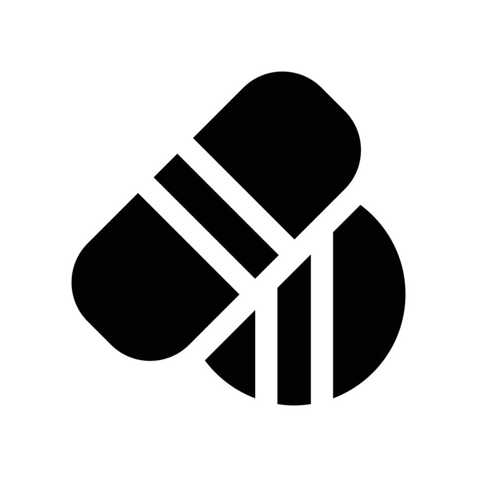 capsule icon. glyph icon for your website, mobile, presentation, and logo design. vector
