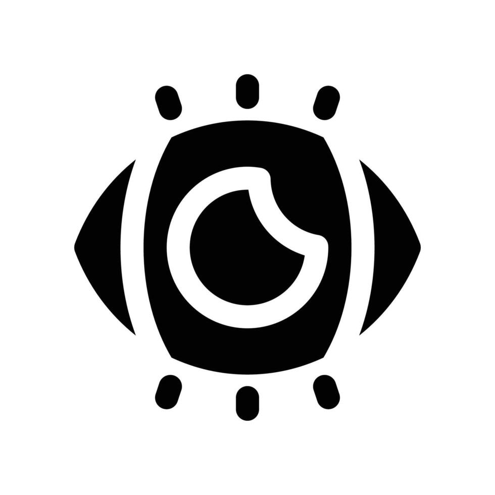 eye icon. glyph icon for your website, mobile, presentation, and logo design. vector