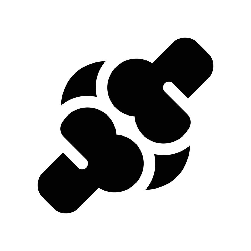 bone icon. glyph icon for your website, mobile, presentation, and logo design. vector