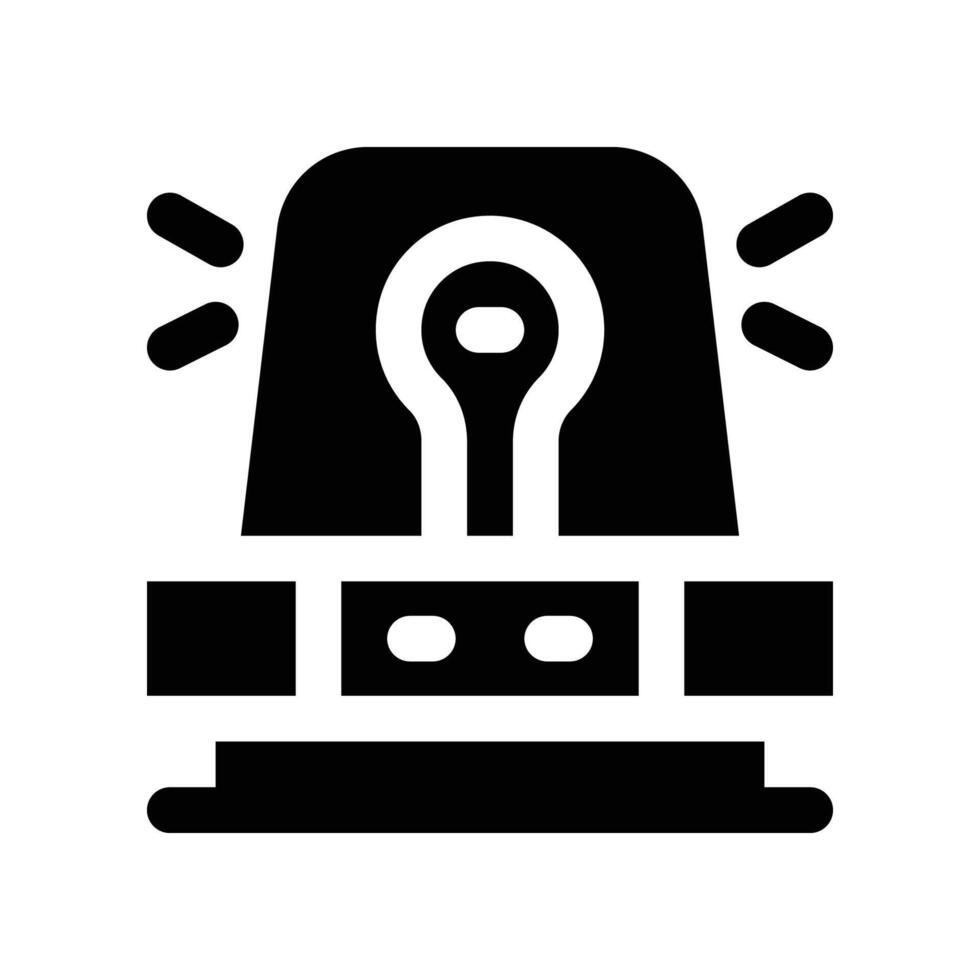 siren icon. glyph icon for your website, mobile, presentation, and logo design. vector