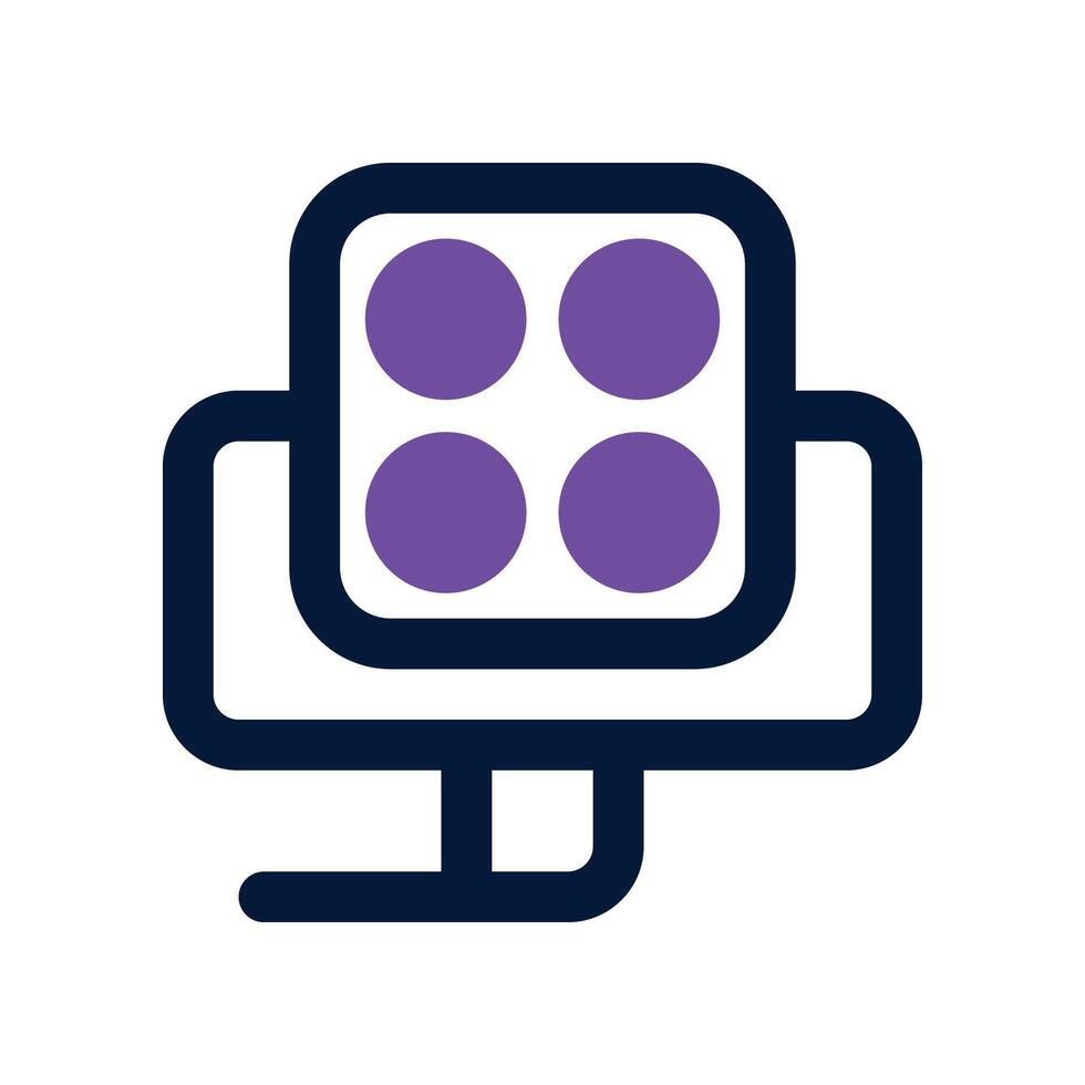 medical lamp icon. dual tone icon for your website, mobile, presentation, and logo design. vector