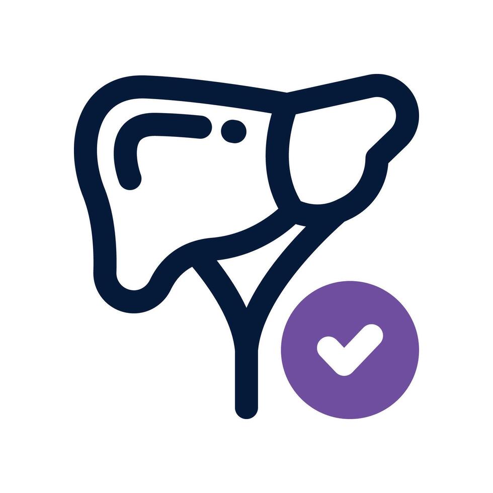 liver icon. dual tone icon for your website, mobile, presentation, and logo design. vector