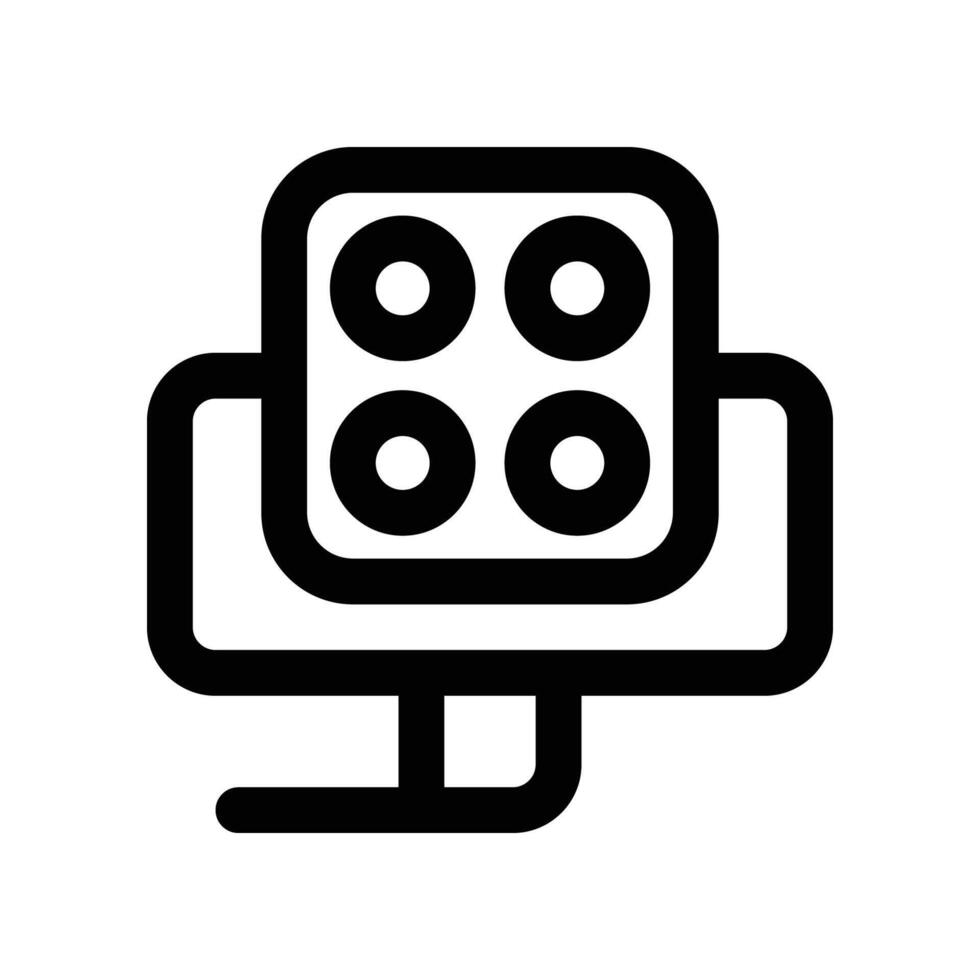 medical lamp icon. line icon for your website, mobile, presentation, and logo design. vector