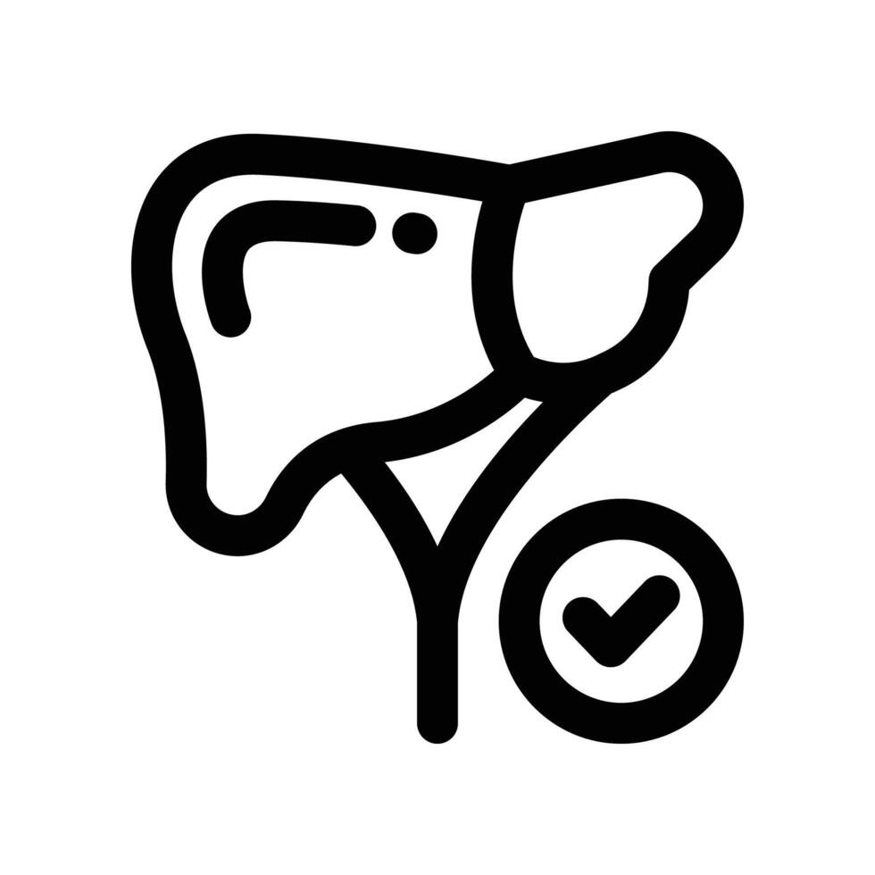 liver icon. line icon for your website, mobile, presentation, and logo design. vector