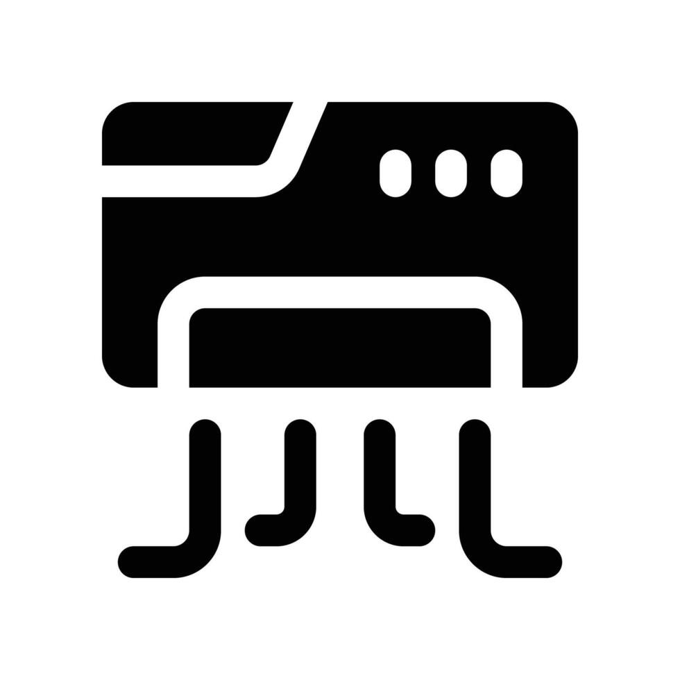 air conditioner icon. glyph icon for your website, mobile, presentation, and logo design. vector