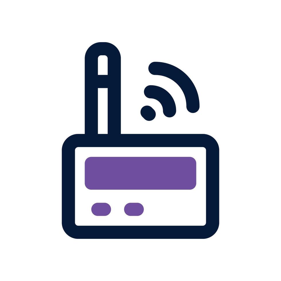 router icon. dual tone icon for your website, mobile, presentation, and logo design. vector